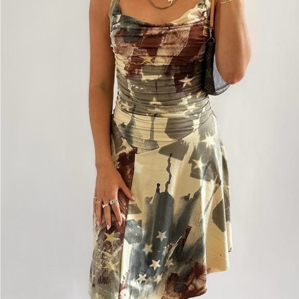 Urban Outfitters American Flag print sundress Size L